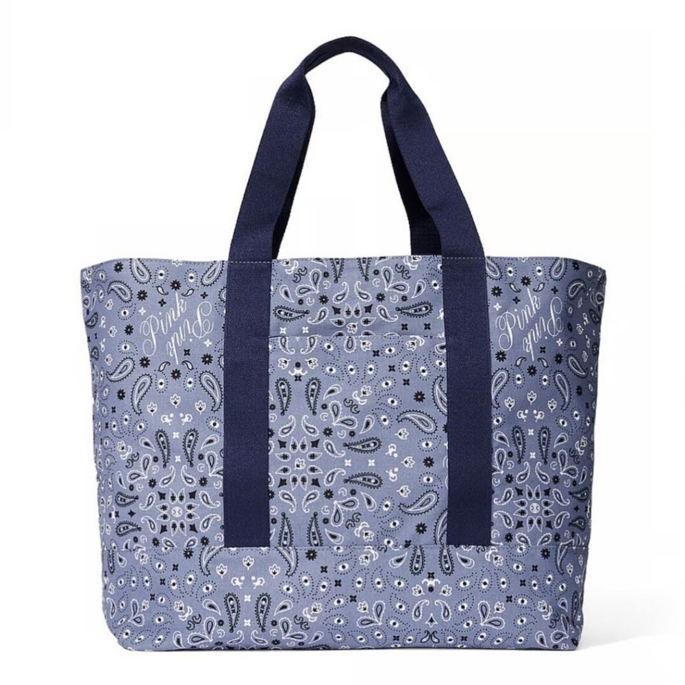 Victoria's Secret PINK Paisley Print Reversible Weekender Tote